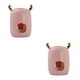 thumbnail image 3 of Dispensador de dientes de plástico Wosthever Montaje en Pared Rosado 2Conjunto, 3 of 6