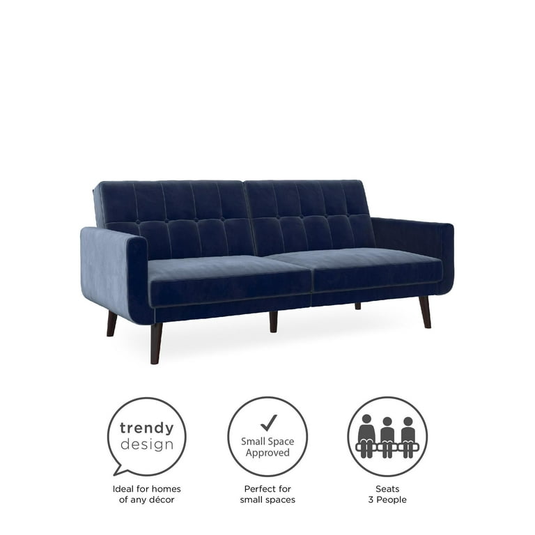 Blue futon walmart discount