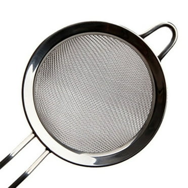 Stainless Steel Fine Mesh Strainer with Handle - 3.15 Inch Round Sieve - Tea Strainers for Loose Tea, Coffee Strainer, Food Strainer, Juice Strainer, and Much More!