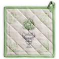 thumbnail image 1 of Jardin Du Roy 100% Cotton Pot Holder with Loop Heat Resistant for BBQ | Cooking | Baking | Grilling | Microwave | Barbecue | Spring/Summer (8 Inch by 8 Inch)., 1 of 8