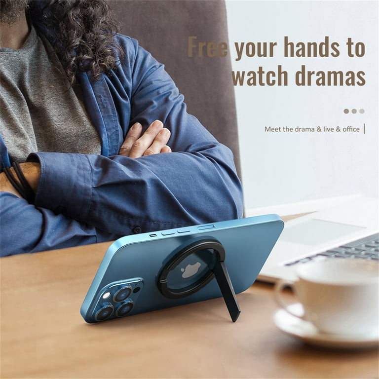 Aluminum Alloy Magnetic Phone Stand, Adjustable & Foldable Desk Holder, Non-Slip Base, Compatible With MagSafe Devices, For IPhone 16/15/14/13/12 Pro - Foto 11