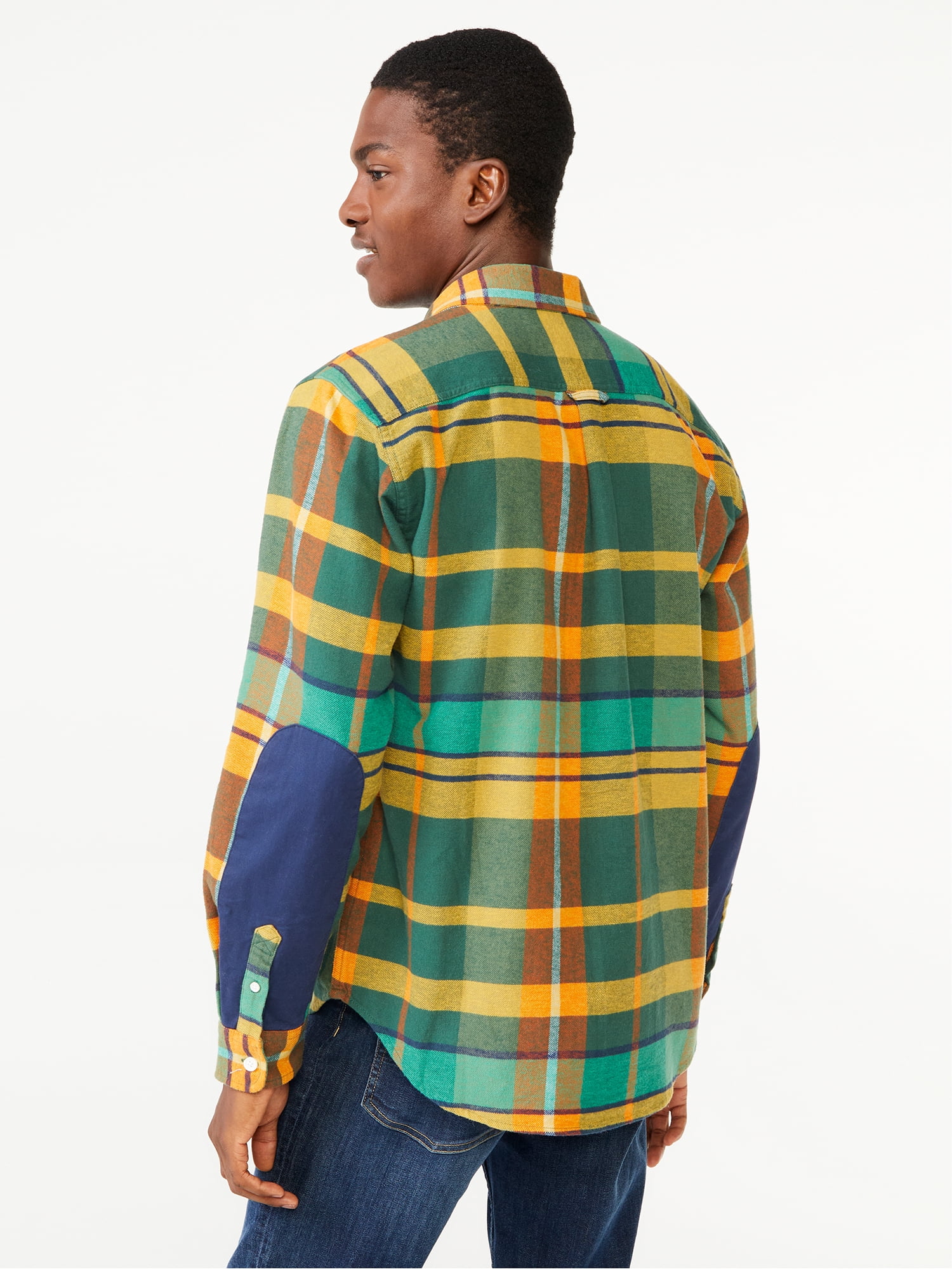 Free Assembly Men's Vintage Inspired Flannel Shirt