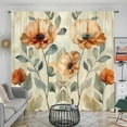 thumbnail image 3 of WNOOHIY Vibrant Artistic Floral Botanical Light-filtering Curtains for Young People Bedroom Living Room,Set of 2 Panels, 3 of 8