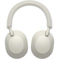 thumbnail image 5 of Sony WH-1000XM5 Wireless Industry Leading Noise Canceling Headphones, Silver Bundle with Deco Gear Pro Audio Headphone Stand - Matte Black + 6 x 6 inch Microfiber Cleaning Cloth, 5 of 12