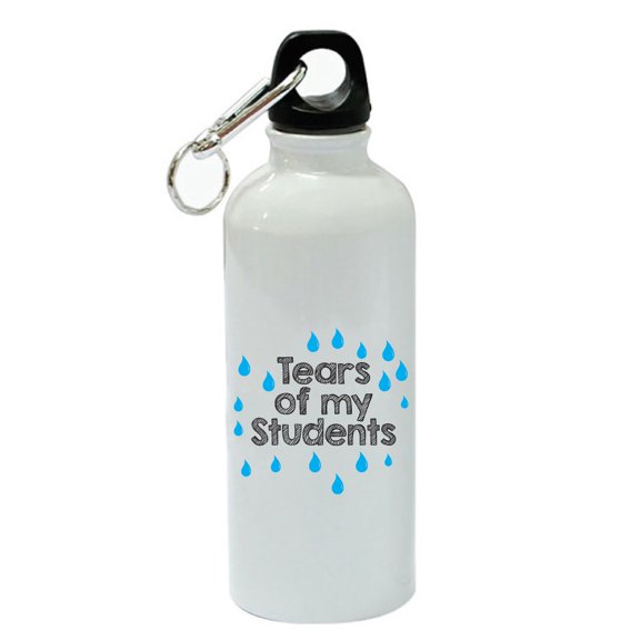 Tears Of My Students White Aluminum Sports 20 oz Water Bottle