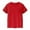 Red, variant on lnmuld Boys & Girls Solid Color Breathable Mesh Pocket Short Sleeve Crew Neck T-Shirt for Play Color:Yellow,Size:10-11 Years