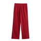thumbnail image 5 of HH TRAF Nueva Moda Mujer Pantalones de Pierna Ancha Delgados de Cintura Alta Diseño Elegante de Bolsillo con Cremallera Pantalones Casuales Sueltos 3 Colores Mujer, 5 of 5