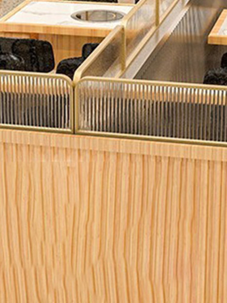 Restaurant Decorative Partitions, 39.4x11.8in Commercial Dining Area Dividers(A)