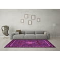 thumbnail image 3 of Ahgly Company Indoor Square Persian Purple Traditional Area Rugs, 6' Square, 3 of 4