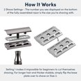 thumbnail image 3 of Rockwell Razors 2C Adjustable Double Edge Safety Razor for Men with 5 Razor Blades, Gunmetal Chrome, 3 of 6