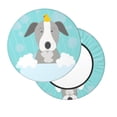 thumbnail image 2 of Picia Dog In Bathtub pattern Round Stool Covers Comfy Seat Covers Stretch Removable WashableChair Slipcover Round Bar Chair Cushion Cover-13 inch, 2 of 7