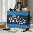 thumbnail image 5 of Fathers Day Gift Bag with Tissue Paper,2 Pack Large Father's Day Bag Bulk,Reusable Gift Bag with Handles -Father's Day Gifts for Dad,Grandpa,New Dad,,Grandfather Fathers,Uncle (Black,Blue), 5 of 7