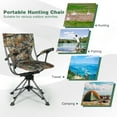 thumbnail image 2 of REDCAMP 360° Silent Swivel Hunting Chairs for Blinds, Folding Camo Hunter Blind Seat with Arms for Outdoor Activities, 2 of 11