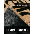 thumbnail image 3 of SlipToGrip 16x24 Inches Coir Doormats for Outdoor Entrance - Welcome Mat with Non-Slip Rubber Backing, Heavy Duty Door Mats Outdoor Coir, Spring Doormat, Blank Design, Happy Place Variant, 3 of 5