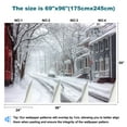thumbnail image 3 of Peel and Stick Wallpaper Winter College Hill neighborhood Modern Art Wall Mural Decor Self Adhesive and Removable 69in x 98in, 3 of 8