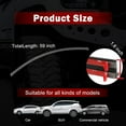 thumbnail image 2 of LAICAIW Pack-1 Car Universal Carbon Fiber Pattern Rear Wing Decorative Strip, Spoiler Free-Punching Rubber Lip Sticker, Suitable for Tailgate, Roof, Bumper Scratch Protection (Carbon Black), 59 Inch, 2 of 6