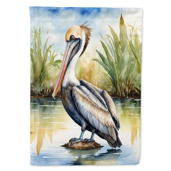 Carolines Treasures DAC7437GF 15.5 x 11.25 in. Louisiana Brown Pelican Garden Flag