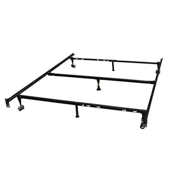Adjustable Metal Queen Size Bed Frame, Heavy Duty Metal Bed Frame Cal King Size