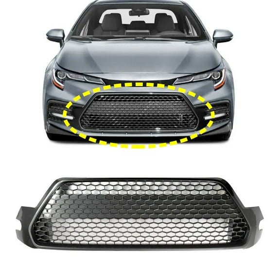 Fit for 20-21 Corolla Grill Honeycomb Mesh Style Front Grille