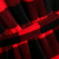 thumbnail image 5 of Richie House Women's Soft and Warm Red Checked Robe RHW2876, 5 of 5