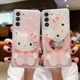 thumbnail image 2 of Premium Hello Kitty With Makeup Mirror Phone Cases For Samsung S23 20 21 22 Ultra S21 S20 FE S20 21 23PLUS xuanjing unisex, 2 of 2