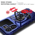 thumbnail image 3 of Nagebee For Blu View 5 (B160V) Phone Case Built-In Kickstand Screen Protector Magnetic Car Mount Ring Holder Case Cover, 3 of 6