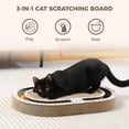 thumbnail image 6 of PAWZ Road Cat Scratcher Cardboard 22.4" x 13.8" Scratching Board with Interactive Toys Balls for Indoor Cat, 6 of 11