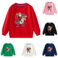 thumbnail image 3 of Gpaecead Toddler Boys Girls Christmas Sweatshirt Kids Reindeer Sweater Pullover Tops Long Sleeve Unisex Xmas Shirt Navy, 3 of 3