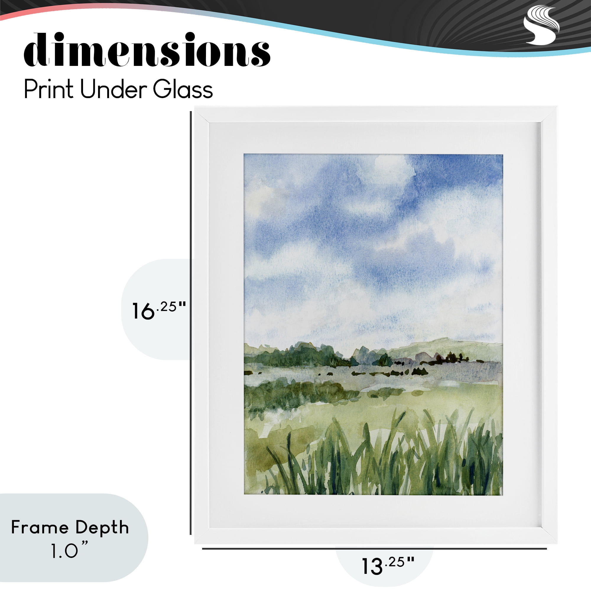 Stupell Industries Fresh Spring Morning White Framed Print Under Glass, design by Lanie Loreth