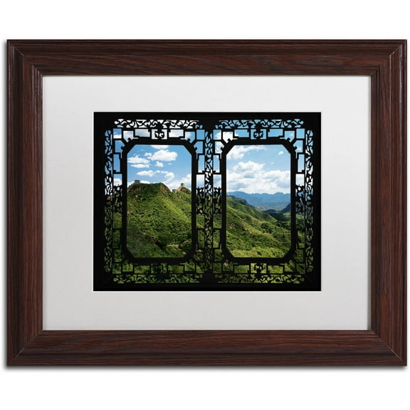 Trademark Fine Art "Window Wall" Canvas Art by Philippe Hugonnard, White Matte, Wood Frame