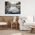 thumbnail image 3 of Stupell Industries Coastal Still Pond with Morning Reflections Canvas Art, 30 x 24, by Franklyn Gregory, 3 of 8