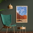thumbnail image 2 of Nature Wall Art with Frame, Lonely Tree Skeletont Deadvlei NamibiSandy Desert Landscape Picture, Printed Fabric Poster for Bathroom Living Room, 23" x 35", Brown Blue, by Ambesonne, 2 of 2