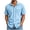 Light Blue, variant on Guluxicc Men's Cotton Shirts Button Down Short Sleeve Shirts with Pockets Classic Fit Everyday Wear Summer Casual Outfits