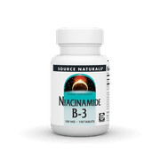 Source Naturals Niacinamide B-3, 100 mg Dietary Supplement - 100 Tablets