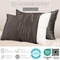 thumbnail image 5 of PROMEED Grey Silk Pillowcase Queen Size - Both Sides 23 Momme Grade 6A+Mulberry Silk Pillow Case Covers for Hair and Skin, Soft and Acne Free (Queen 20"x30", Grey), 5 of 7