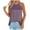 Purple, variant on ZVNAΖH Tank Tops for Women,Women's Casual Loose Fit Crew Neck Sleeveless Back Button Pullover Tops