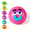 #Pink, variant on DIY Smushers Face Squishy Toy, Mix & Match Expressions Slow Rise Sensory Fidget, Cute Stress Relief Squeeze for Desk Anxiety Relief