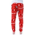 thumbnail image 4 of Disney Mickey Mouse Juniors' Fairisle Plush Fleece Sleep Lounge Pajama Pants, 4 of 6