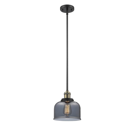 Innovations 201S-BAB-G73-LED Contemporary Modern One Light Mini Pendant from Franklin Restoration collection in Two-Tone finish,