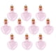 thumbnail image 1 of Vial de botellas de corcho piezas, corazones artesanales con colgante de botella Salvador Mini botella, 1 of 7