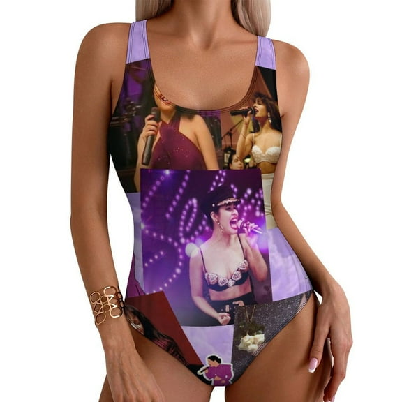 Women's Selena Quintanilla Comfort One Piece Swimsuit Swimwear Bathing Suit