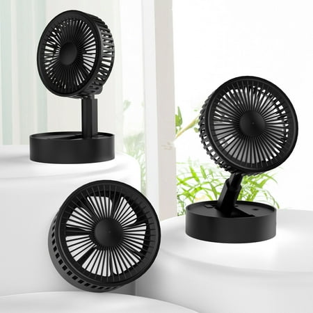 

Portable Desk and Table Fan Foldable Standing Fan Telescopic Pedestal Fans for Bedroom Office Fishing Ultra-quiet 3 Speed
