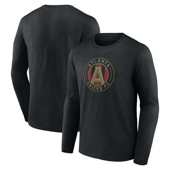 Men's Black Atlanta United FC Official Logo Long Sleeve T-Shirt