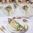 thumbnail image 2 of Cloth Napkins Set of 4 - 20x20 Inches, Sunflower Gnomes Washable Reusable Table Napkins, Spring Farmhouse Vintage Daisy Floral Leaf Soft & Absortbent Dining Napkin for Party Wedding Hotel Restaurant, 2 of 8