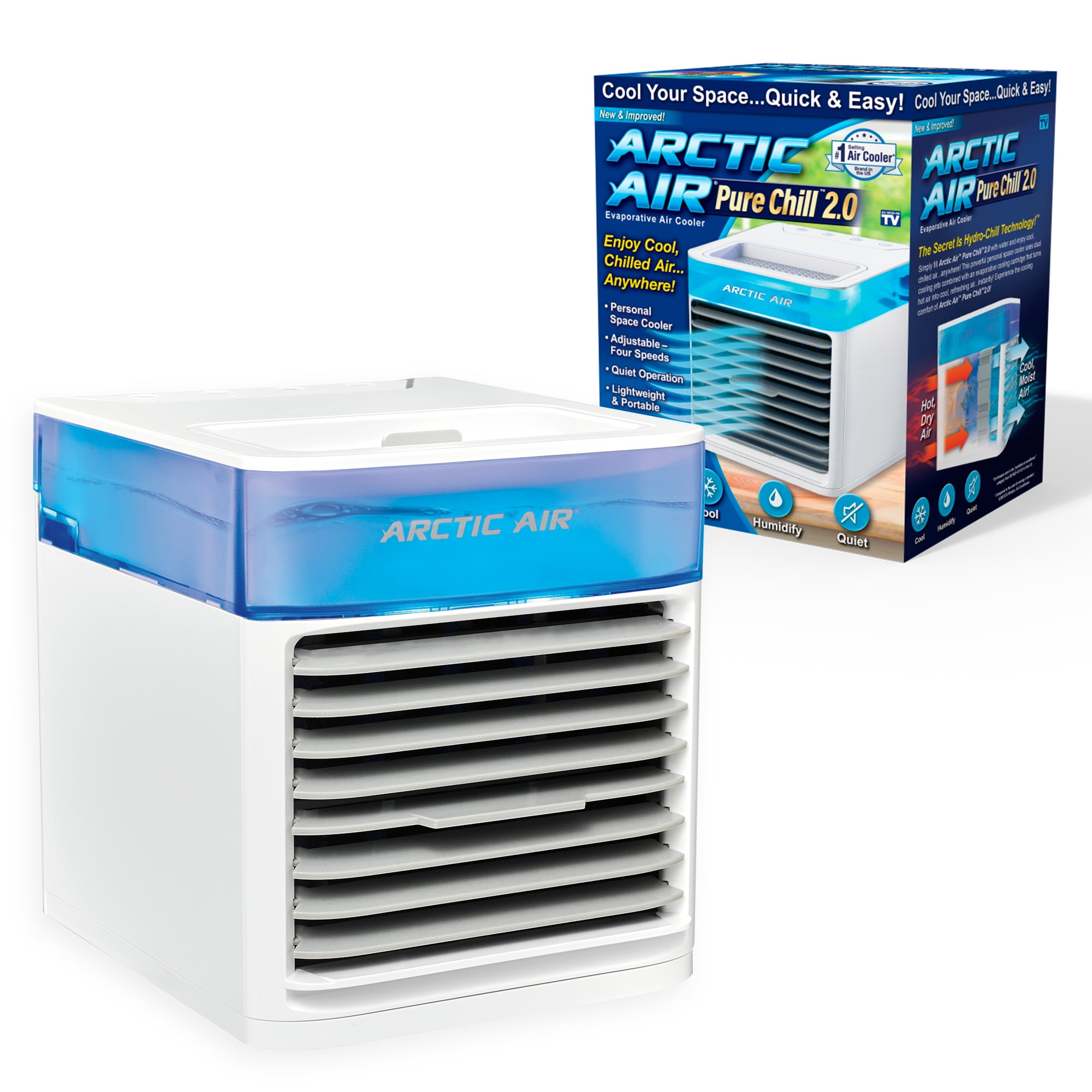 Sælger deadlock bøf Arctic Air Pure Chill 2.0 Powerful Personal Air Cooler, as Seen on TV -  Walmart.com