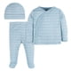 thumbnail image 1 of Gerber Essentials conjunto bebé 3 piezas azul algodón suave talla 0 a 3 meses, 1 of 4