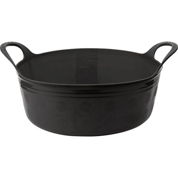 Tuff Stuff 5 Qt. Black Plastic Flex Tub F5Q-BK