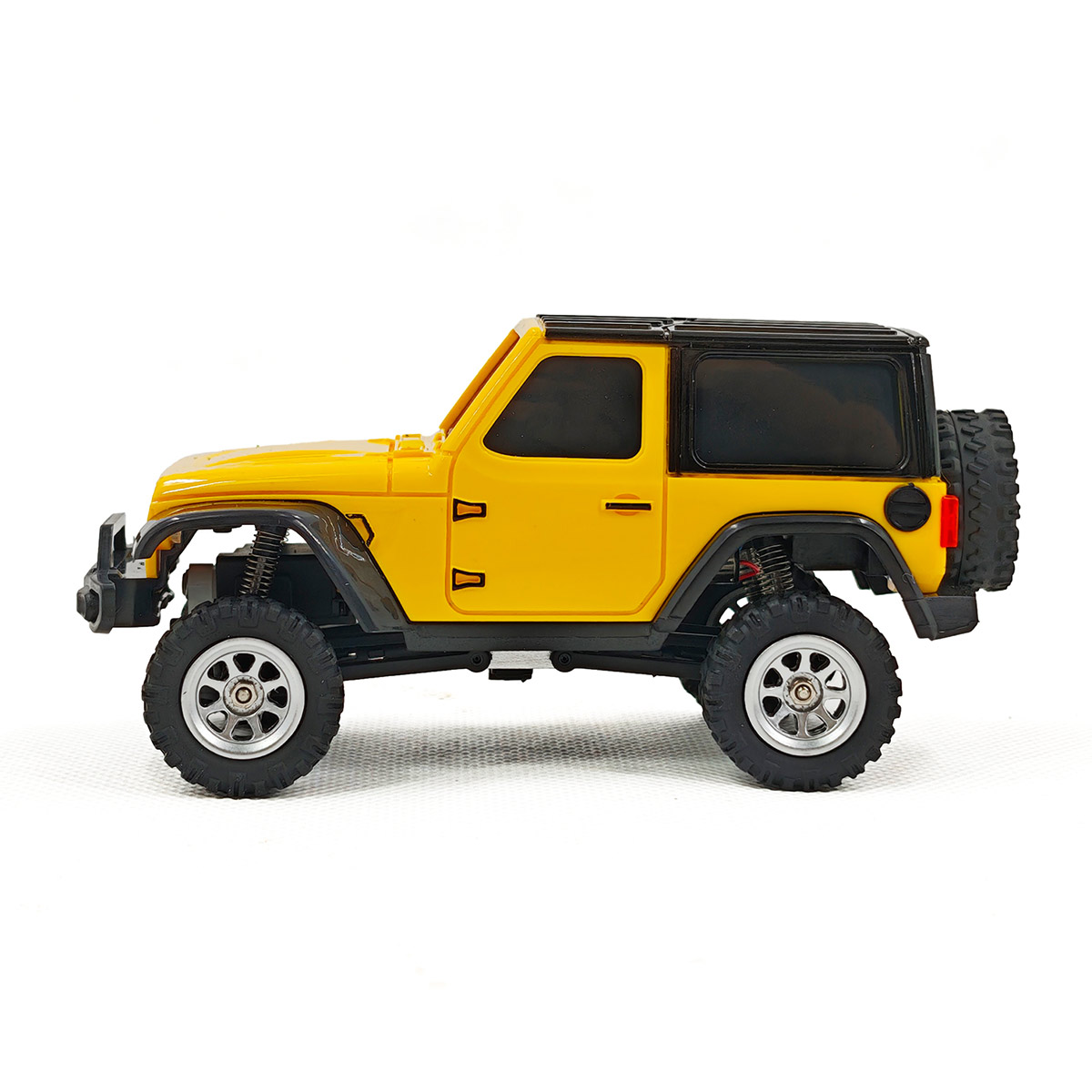 RC Off-Road Rock Crawler, 1/36 Scale 2.4G 4WD Full Proportional RC Climbing Car Model with Realistic LED Lights, Long Battery Life, RTR Hobby Collectible Model for Adults Hobbyists (Yellow)