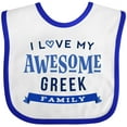 thumbnail image 3 of Inktastic Greek Family Pride Awesome Boys or Girls Baby Bib, 3 of 4