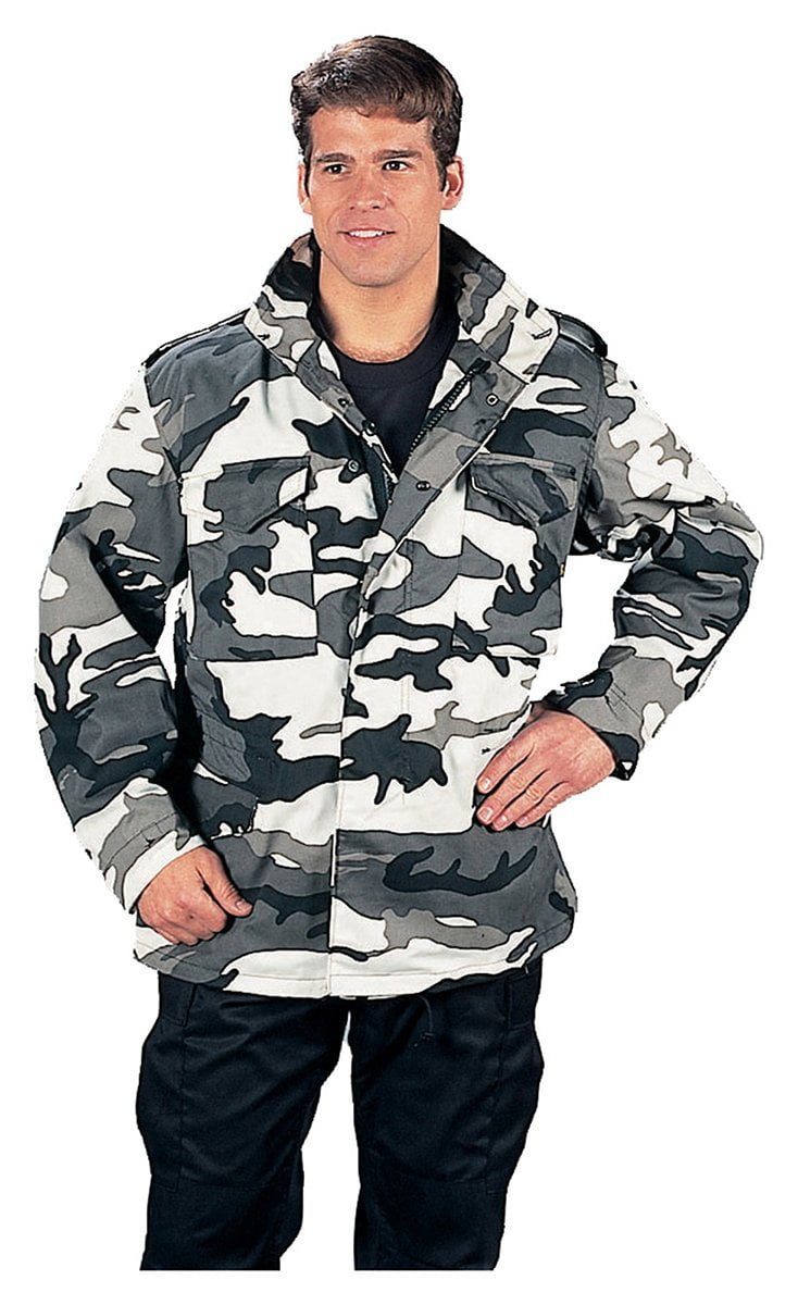 Mens Subdued Urban Digital Camo M-65 Field Jacket Rothco Cotton Coat 